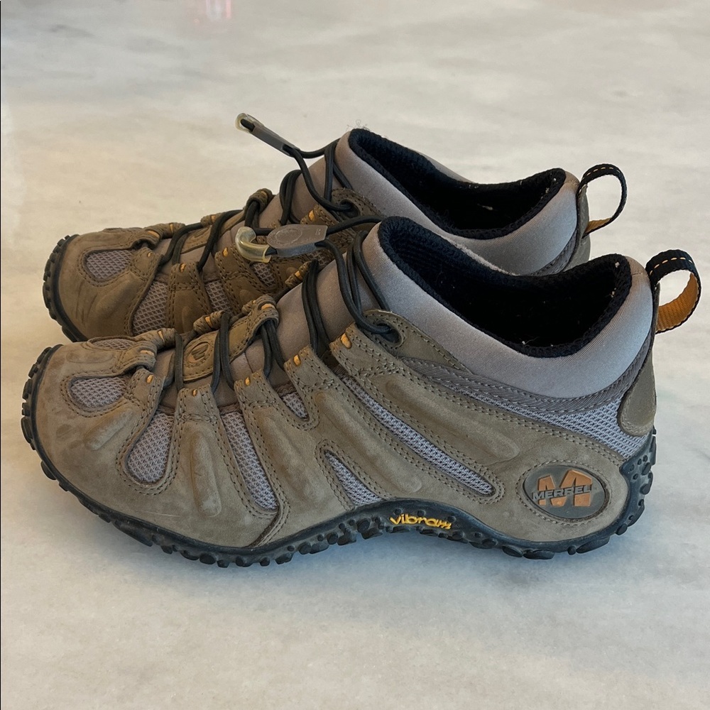 Merrell Chameleon Gray Brown Hiking Athletic Shoes Women's Size 9